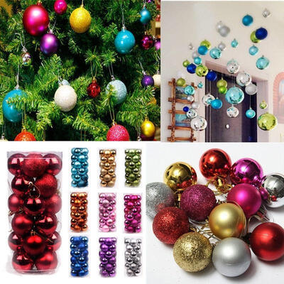 24X Plastic Christmas Tree Xmas Balls Decorations Baubles Party Wedding Ornament
24X Plastic Christmas Tree Xmas Balls Decorations Baubles Party Wedding Ornament