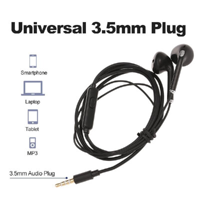 35mm Wired Headphones Music Headset Smart Phones Earphone In-line Control with Mic Earbuds
35mm Wired Headphones Music Headset Smart Phones Earphone In-line Control with Mic Earbuds