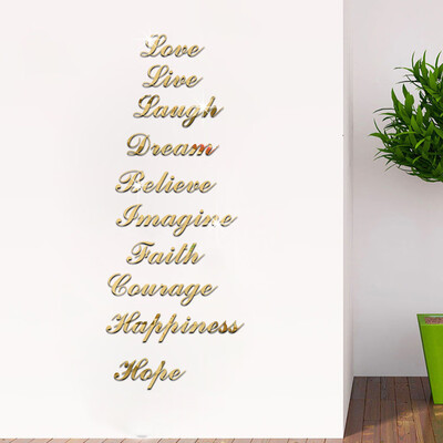 〖Follure〗Acrylic Silver Mirror Effect Quote Word Art Stair Decals Wall Sticker Home Decor
〖Follure〗Acrylic Silver Mirror Effect Quote Word Art Stair Decals Wall Sticker Home Decor