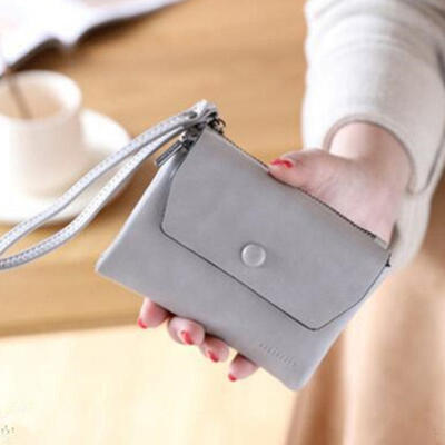 Short Section Lady Purse PU Leather Mini Wallet Small Clutch Folding Female Card Holder Wallet W Strap
Short Section Lady Purse PU Leather Mini Wallet Small Clutch Folding Female Card Holder Wallet W Strap