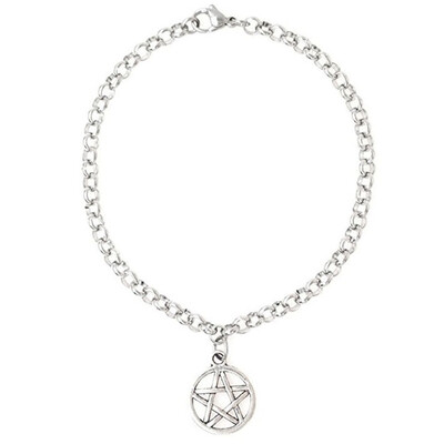 New Design Jewelry Bracelet Silver Color Pentagram Pendant Bracelet Vintage Fashion Accessories For ManWomen
New Design Jewelry Bracelet Silver Color Pentagram Pendant Bracelet Vintage Fashion Accessories For ManWomen