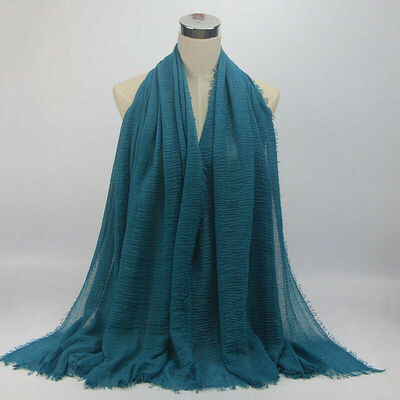 180x95cm Cotton Linen Crinkle Cloud Hijab Scarf Shawl Soft Islam Muslim 
180x95cm Cotton Linen Crinkle Cloud Hijab Scarf Shawl Soft Islam Muslim