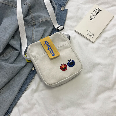2019 new cute cartoon wild shoulder messenger bag female casual fashion letters sesame street canvas small square bag
2019 new cute cartoon wild shoulder messenger bag female casual fashion letters sesame street canvas small square bag