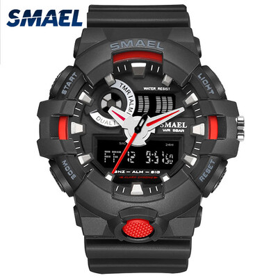 Mens Stylish Sports Multi-function Electronic Waterproof Watch Dual Display Wristwatches
Mens Stylish Sports Multi-function Electronic Waterproof Watch Dual Display Wristwatches