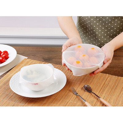 4pcs Silicone Food Wraps Food Fresh Keeping Saran Wrap Kitchen Tools Reusable Seal Cover
4pcs Silicone Food Wraps Food Fresh Keeping Saran Wrap Kitchen Tools Reusable Seal Cover