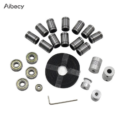 Aibecy 3D Printer Parts Linear Motion Kit LM8UU 608ZZ 624ZZ Bearings Coupler Shaft 20 Teeth Pulley Wheels 2M GT2 Belts
Aibecy 3D Printer Parts Linear Motion Kit LM8UU 608ZZ 624ZZ Bearings Coupler Shaft 20 Teeth Pulley Wheels 2M GT2 Belts