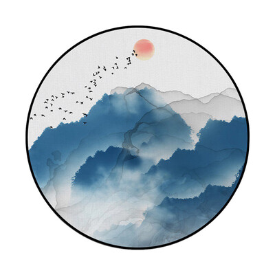 Toponeto Abstract Blue Mountain Ink Painting Printed Soft Fabric Round Floor Mat Carpet
Toponeto Abstract Blue Mountain Ink Painting Printed Soft Fabric Round Floor Mat Carpet
