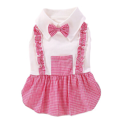Pet Dog Summer British Plaid Shirt Collar Pet Clothes Princess Dress Clothing Accessories for Puppy Decoration
Pet Dog Summer British Plaid Shirt Collar Pet Clothes Princess Dress Clothing Accessories for Puppy Decoration
