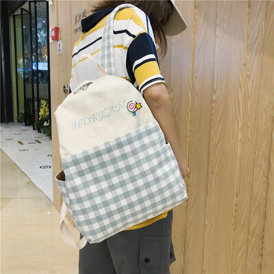 Ins style schoolbag female Korean version of high school students simple forest department junior high school students plaid doubl
Ins style schoolbag female Korean version of high school students simple forest department junior high school students plaid doubl