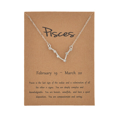 Fashion Jewelry Zodiac Crystal Star Sign 12 constellation Pendant Necklace For Women
Fashion Jewelry Zodiac Crystal Star Sign 12 constellation Pendant Necklace For Women
