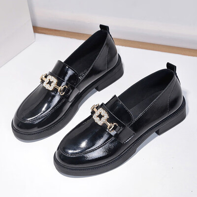 Single-shoe womens England style small leather shoes spring ins womens shoes Korean style flat-bottomed black casual shoes
Single-shoe womens England style small leather shoes spring ins womens shoes Korean style flat-bottomed black casual shoes