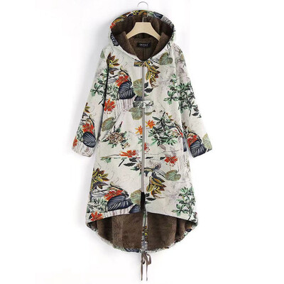 Tailored Womens Winter Warm Outwear Floral Print Hooded Pockets Vintage Oversize Coats
Tailored Womens Winter Warm Outwear Floral Print Hooded Pockets Vintage Oversize Coats