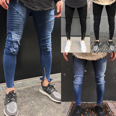 Fashion Men&39s Ripped Skinny Biker Jeans Destroyed Frayed Slim Fit Denim Pants US
Fashion Men&39s Ripped Skinny Biker Jeans Destroyed Frayed Slim Fit Denim Pants US