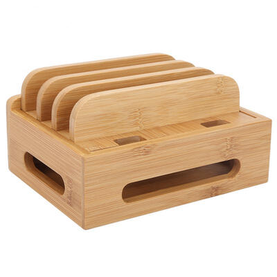 Greensen Bamboo Multi-device Stand Holder Charging Station Phone Tablet Cord Organizer
Greensen Bamboo Multi-device Stand Holder Charging Station Phone Tablet Cord Organizer