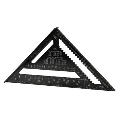 Aluminum Alloy Triangle Rulers 90 degrees 45 degrees Set Square 12in Black Metric Square Ruler
Aluminum Alloy Triangle Rulers 90 degrees 45 degrees Set Square 12in Black Metric Square Ruler