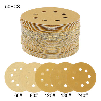50pcs 5 Inch Round Sandpaper Eight Hole Disk Sand Sheets Grit 60-240 Hook&Loop Sanding Disc Polish Sand Paper Woodworking
50pcs 5 Inch Round Sandpaper Eight Hole Disk Sand Sheets Grit 60-240 Hook&Loop Sanding Disc Polish Sand Paper Woodworking