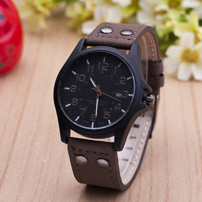 New casual imitation leather calendar quartz watch mens military table selling
New casual imitation leather calendar quartz watch mens military table selling