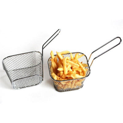 Kitchen Stainless Steel Chef Basket Mini Fry Baskets Fryer Cooking French Fries Basket
Kitchen Stainless Steel Chef Basket Mini Fry Baskets Fryer Cooking French Fries Basket