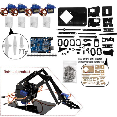 DIY Robot Hand Mechanical Arm Robotic Claw Set Suitable for SG90 UNO Desktop DIY Kit
DIY Robot Hand Mechanical Arm Robotic Claw Set Suitable for SG90 UNO Desktop DIY Kit