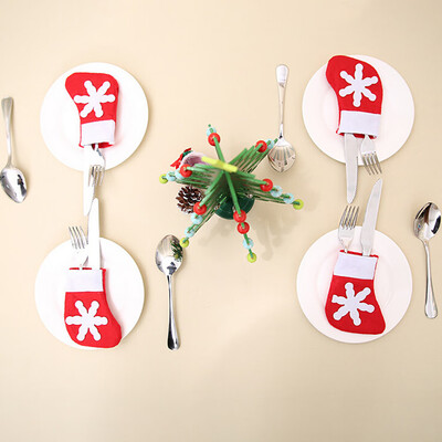 Tailored 4Pcs Christmas Xmas Decor Kitchen Tableware Holder Pocket Dinner Cutlery Bag
Tailored 4Pcs Christmas Xmas Decor Kitchen Tableware Holder Pocket Dinner Cutlery Bag