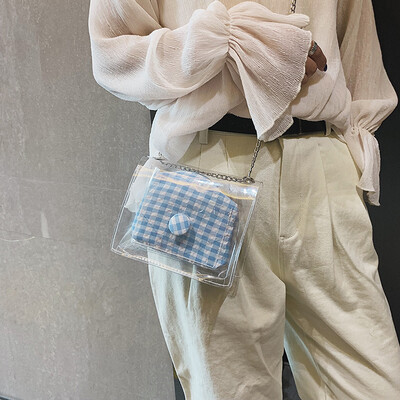 Net red texture transparent jelly small bag female 2019 new wave Korean version of the wild foreign gas chain shoulder Messenger bag
Net red texture transparent jelly small bag female 2019 new wave Korean version of the wild foreign gas chain shoulder Messenger bag