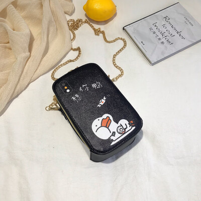 2019 new casual wild chain shoulder bag fashion cartoon cute duckling girl slung mobile phone bag
2019 new casual wild chain shoulder bag fashion cartoon cute duckling girl slung mobile phone bag