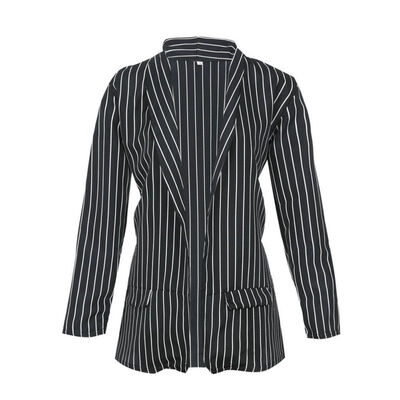 2018 Womens New Casual Black&White Striped Coats Top Lapel Cardigan Long Sleeve Loose Jackets Fashion Casual Blazers
2018 Womens New Casual Black&White Striped Coats Top Lapel Cardigan Long Sleeve Loose Jackets Fashion Casual Blazers