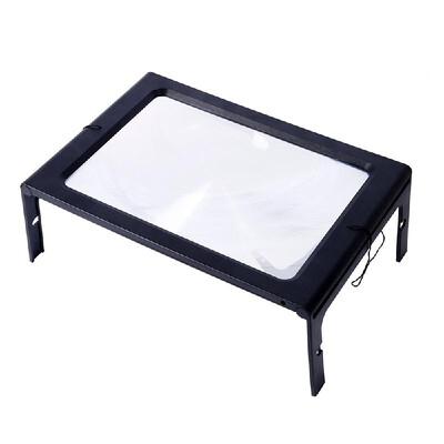Handsfree 3X Reading Full-page Magnifier 4Leds Magnifying Foldable Desk Table Desktop Lamp Light 
Handsfree 3X Reading Full-page Magnifier 4Leds Magnifying Foldable Desk Table Desktop Lamp Light