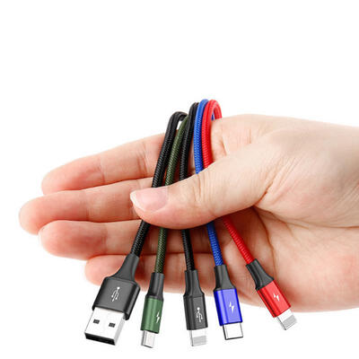 BASEUS 12m One Drag Four Android Apple Type C Data Cable USB Mobile Phone Charging Cables For Android IPHONE -APPLE
BASEUS 12m One Drag Four Android Apple Type C Data Cable USB Mobile Phone Charging Cables For Android IPHONE -APPLE