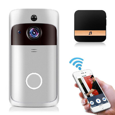 Smart Home WiFi Doorbell 720P HD Security Camera with Two-Way Audio PIR Motion Detection IR Night Vision 160-Degree Wide Angle Len
Smart Home WiFi Doorbell 720P HD Security Camera with Two-Way Audio PIR Motion Detection IR Night Vision 160-Degree Wide Angle Len