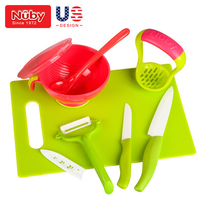 Nuby childrens cutlery set baby grinding bowl baby food bowl with spoon set kitchen multi-purpose knife fruit knife cutting board peeler ceramic knife set
Nuby childrens cutlery set baby grinding bowl baby food bowl with spoon set kitchen multi-purpose knife fruit knife cutting board peeler ceramic knife set
