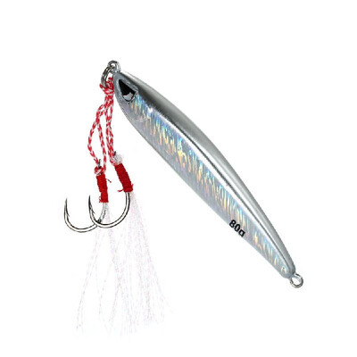 88cm 80g Fishing Lure Artificial Baits 3D Eyes Double Hook Hard Baits Reflective Metal Body with Ring
88cm 80g Fishing Lure Artificial Baits 3D Eyes Double Hook Hard Baits Reflective Metal Body with Ring