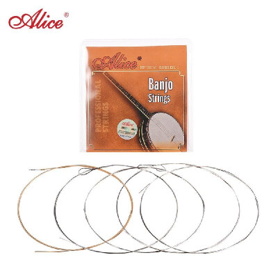 Alice AJ05 5-String Banjo Strings Set Plated Steel Coated Copper Alloy Wound 5pcs Set 009-020
Alice AJ05 5-String Banjo Strings Set Plated Steel Coated Copper Alloy Wound 5pcs Set 009-020