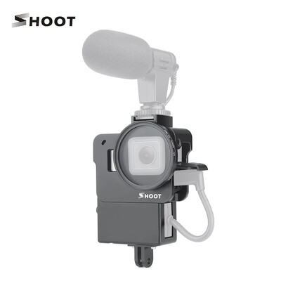 SHOOT XTGP539 CNC Aluminum Alloy Action Camera Vlogging Cage Protective Cage Vlog Housing with 52mm UV Lens Filter for GoPro Hero
SHOOT XTGP539 CNC Aluminum Alloy Action Camera Vlogging Cage Protective Cage Vlog Housing with 52mm UV Lens Filter for GoPro Hero
