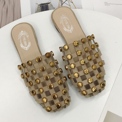 spring&summer cool slippers womens Korean style rivet flat-bottomed out-of-the-one all-in-one slippers
spring&summer cool slippers womens Korean style rivet flat-bottomed out-of-the-one all-in-one slippers