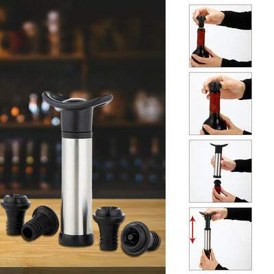 Greensen Wine Bottle Sealer Set with 4 Stoppers&1 Vacuum Pump Drinks Bottle Hat Caps
Greensen Wine Bottle Sealer Set with 4 Stoppers&1 Vacuum Pump Drinks Bottle Hat Caps