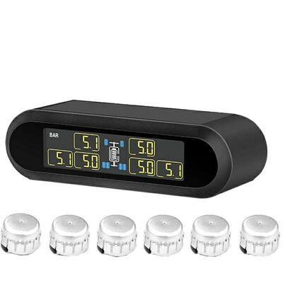 〖Follure〗Solar Wireless TPMS LCD Car Tire Pressure Monitoring System 6 External Sensors
〖Follure〗Solar Wireless TPMS LCD Car Tire Pressure Monitoring System 6 External Sensors