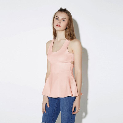 Fashion Women Peplum Tank Top Cross Back Round Neck Sleeveless Bodycon Tops T-Shirt PinkWhiteBlue
Fashion Women Peplum Tank Top Cross Back Round Neck Sleeveless Bodycon Tops T-Shirt PinkWhiteBlue