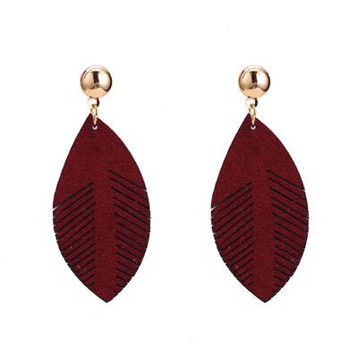 EK2184 Hot Sale Creative Harajuku Cute Leather Leaf Drop Earrings for Women Fashion Jewelry Personality Feather Brincos Gift
EK2184 Hot Sale Creative Harajuku Cute Leather Leaf Drop Earrings for Women Fashion Jewelry Personality Feather Brincos Gift