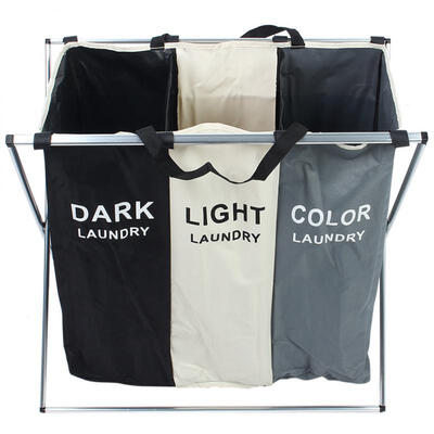 Greensen Three Compartment Laundry Basket Carrying Clothes Sorter Foldable Laundry Storage Bin
Greensen Three Compartment Laundry Basket Carrying Clothes Sorter Foldable Laundry Storage Bin