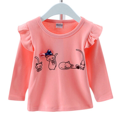 Autumn Baby Girl T-Shirts Tees Long Flare Sleeve Cartoon Cat Print T-Shirts Kids Tops Casual Blouse
Autumn Baby Girl T-Shirts Tees Long Flare Sleeve Cartoon Cat Print T-Shirts Kids Tops Casual Blouse