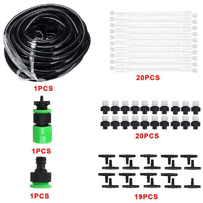 Garden Patio Water Mister Air Misting Cooling Micro Irrigation System Sprinkler 25M&30 dripper-heads&Timer
Garden Patio Water Mister Air Misting Cooling Micro Irrigation System Sprinkler 25M&30 dripper-heads&Timer