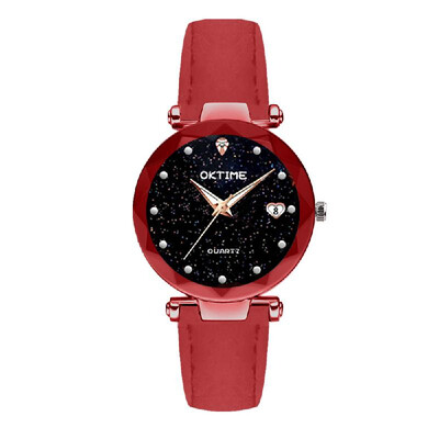 Women Fashion Brilliant Starry Night Dial Watch Lady Exquisite Heart-Shaped Calendar Quartz Wrist Watch
Women Fashion Brilliant Starry Night Dial Watch Lady Exquisite Heart-Shaped Calendar Quartz Wrist Watch