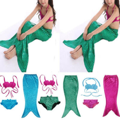 Kids Girls Swimmable Mermaid Tail Sea-maid Bikini Swimwear Swimming Costume Sets
Kids Girls Swimmable Mermaid Tail Sea-maid Bikini Swimwear Swimming Costume Sets