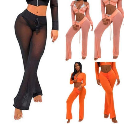Newest Womens Beach Mesh Sheer Bikini Cover Up Swimwear Transparent Long Pants Trousers
Newest Womens Beach Mesh Sheer Bikini Cover Up Swimwear Transparent Long Pants Trousers