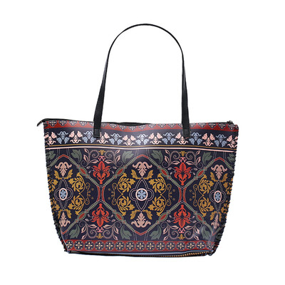 Women National Handbag Shoulder PU Leather Shopping Bags Mummy Bag Vintage Ethnic Flower Printing Tote Sac Femme Bolsos T3G
Women National Handbag Shoulder PU Leather Shopping Bags Mummy Bag Vintage Ethnic Flower Printing Tote Sac Femme Bolsos T3G