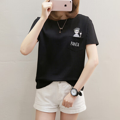 City Plus CITYPLUS 2019 new cartoon pocket print round neck short-sleeved T-shirt female CWTD191209 black
City Plus CITYPLUS 2019 new cartoon pocket print round neck short-sleeved T-shirt female CWTD191209 black