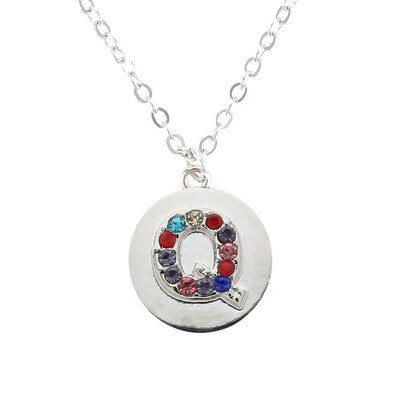 Silver Alphabet Initial Letter A To Z Pendant Necklace Colorful Rhinestone Pendant Birthday Gifts Christmas Gifts For Women Girls
Silver Alphabet Initial Letter A To Z Pendant Necklace Colorful Rhinestone Pendant Birthday Gifts Christmas Gifts For Women Girls