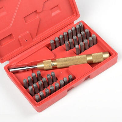 38pc Automatic Letter Number Stamping Metal Punch Stamp Set Tool Kit for Plastics Leather Mark
38pc Automatic Letter Number Stamping Metal Punch Stamp Set Tool Kit for Plastics Leather Mark