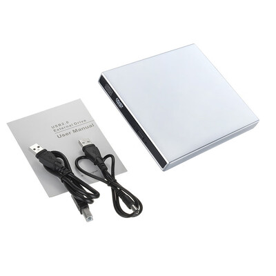 Slim External Optical Drive USB 20 DVD Combo DVD ROM Player CD-RW Burner Writer Plug&Play for Laptop Desktop PC
Slim External Optical Drive USB 20 DVD Combo DVD ROM Player CD-RW Burner Writer Plug&Play for Laptop Desktop PC